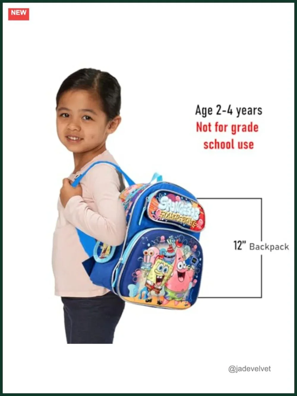 SpongeBob SquarePants Mini Backpack Bundle with Stickers for Kids